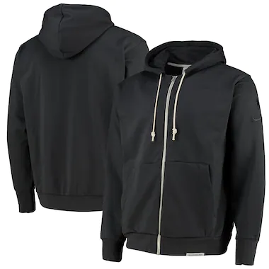 Brooklyn Nets Nike Dry-fit Standard Issue chiusura zip intera Hoodie