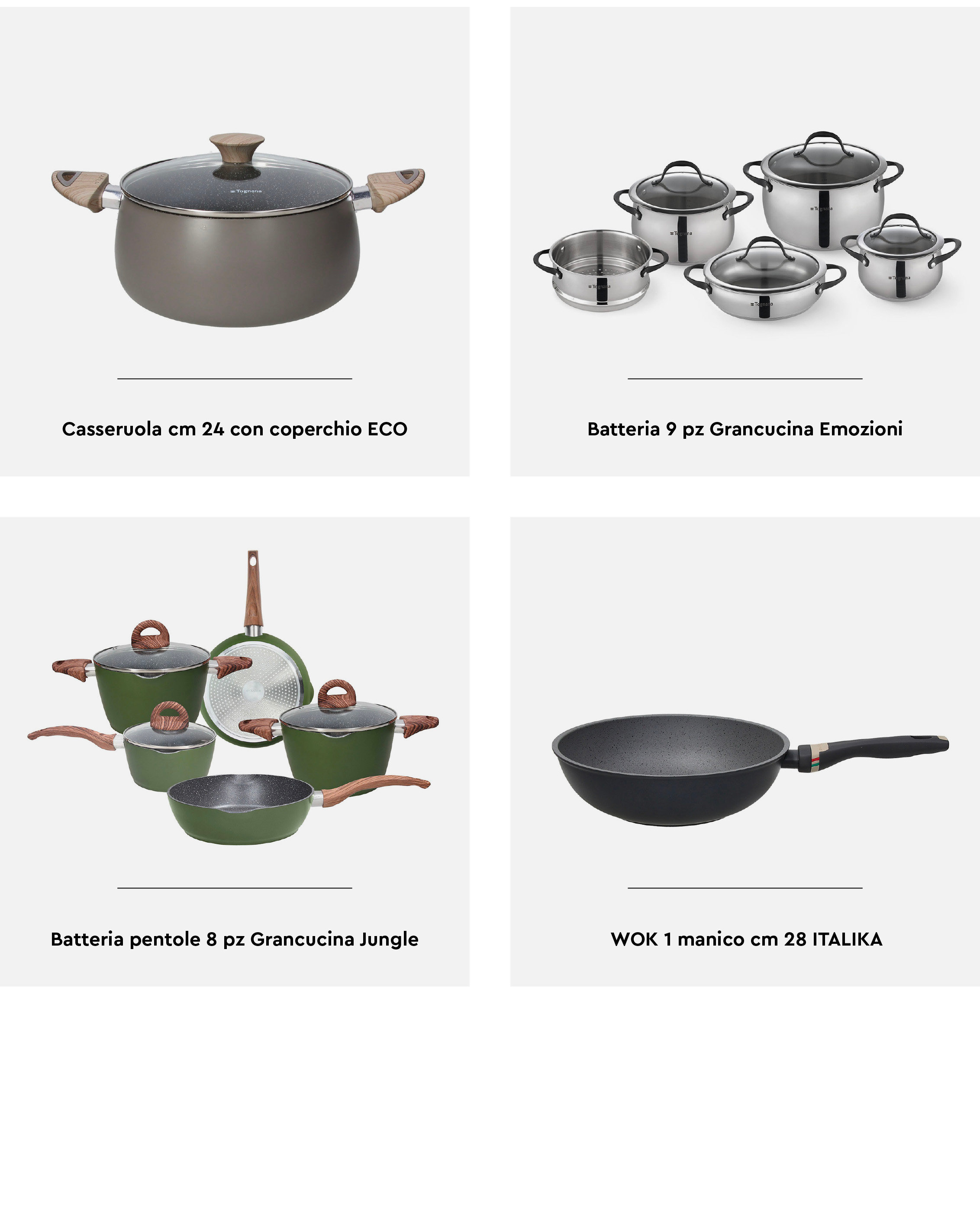 Tognana: set da tavola