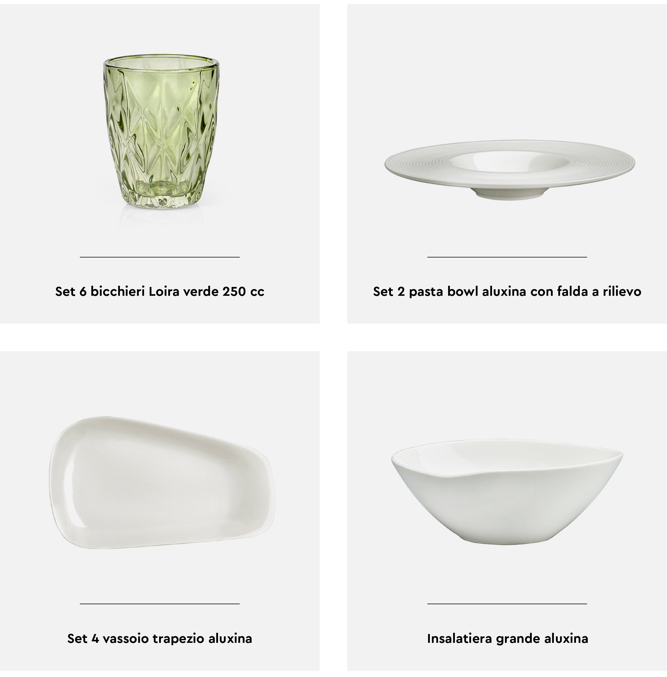 Kaleidos, piatti ed articoli per la tavola colorati online