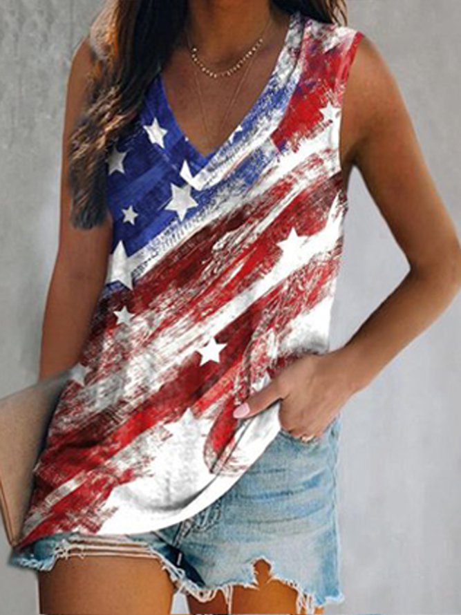 Neck Cotton Blends Casual Ves...