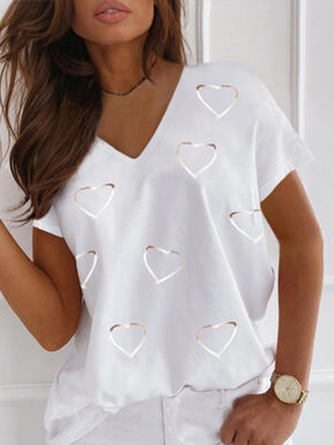 Casual Color Block Shirts & T...