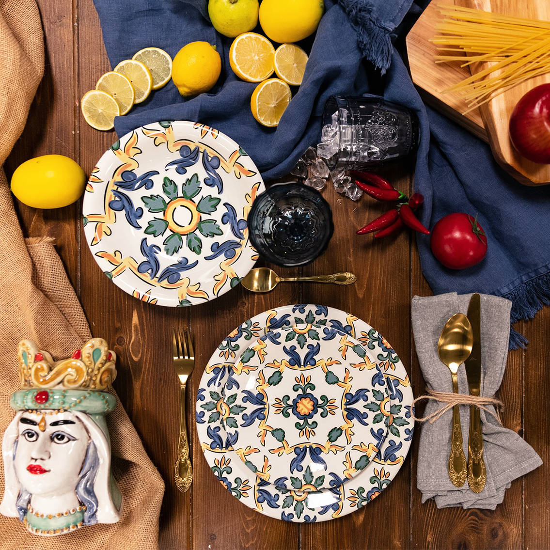 Villa d'Este mise en place servizi da tavola