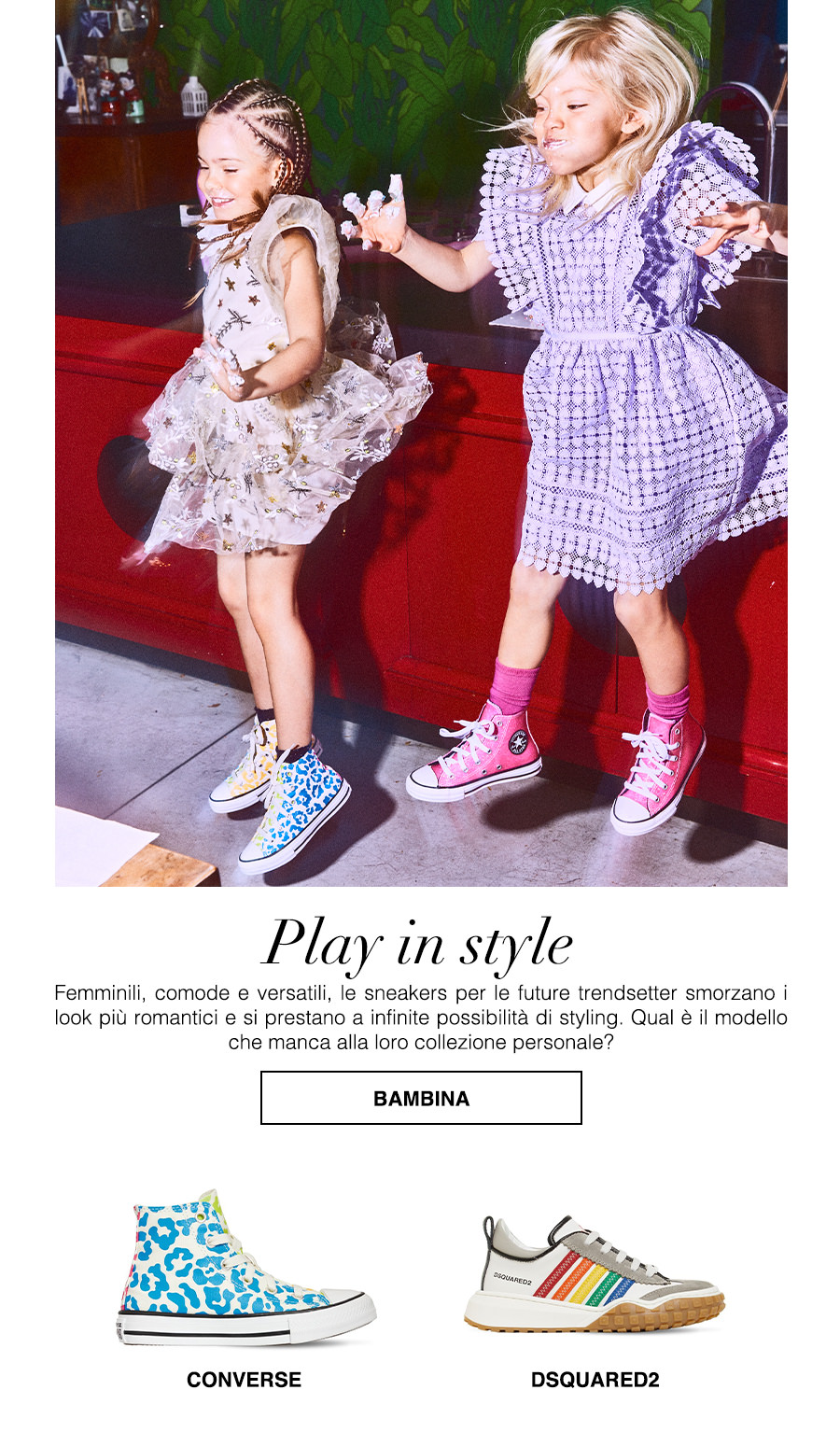 Le scarpe delle collezioni Mini-Me