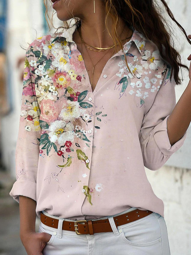 Vacation Floral Loosen Shirts...