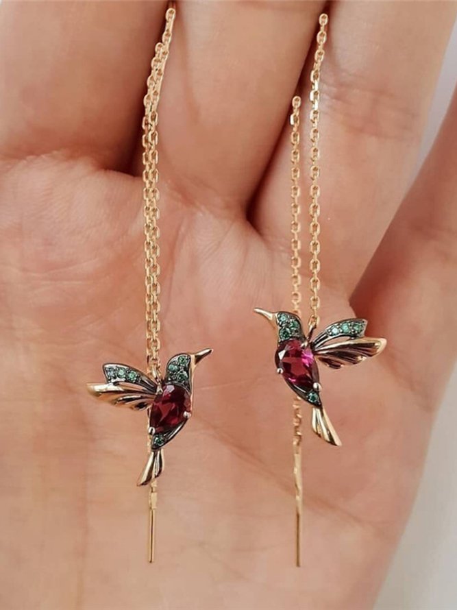         Bejeweled Bird Earrin...