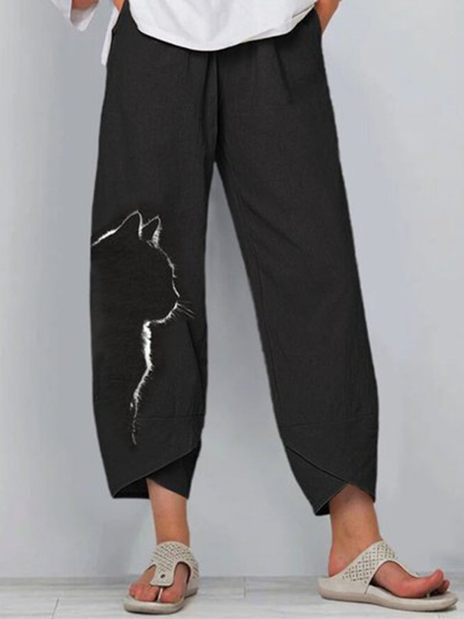 Animal Cat Print Womens Pants...