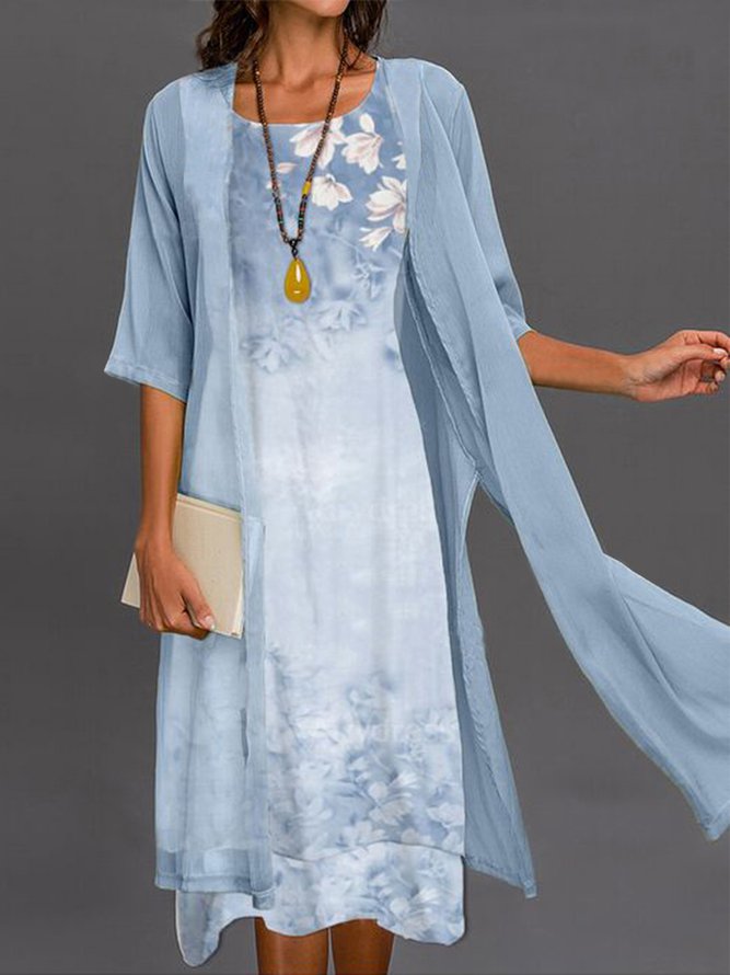 Regular Fit Floral Dresses tw...