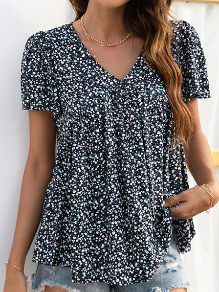 Floral Cotton Blends Shirts &...