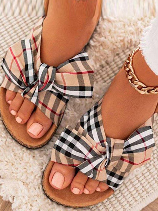 flat with sandals and beach d...