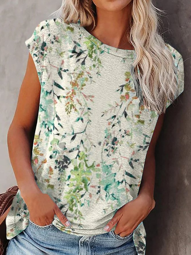 Sleeve Cotton-Blend Casual To...