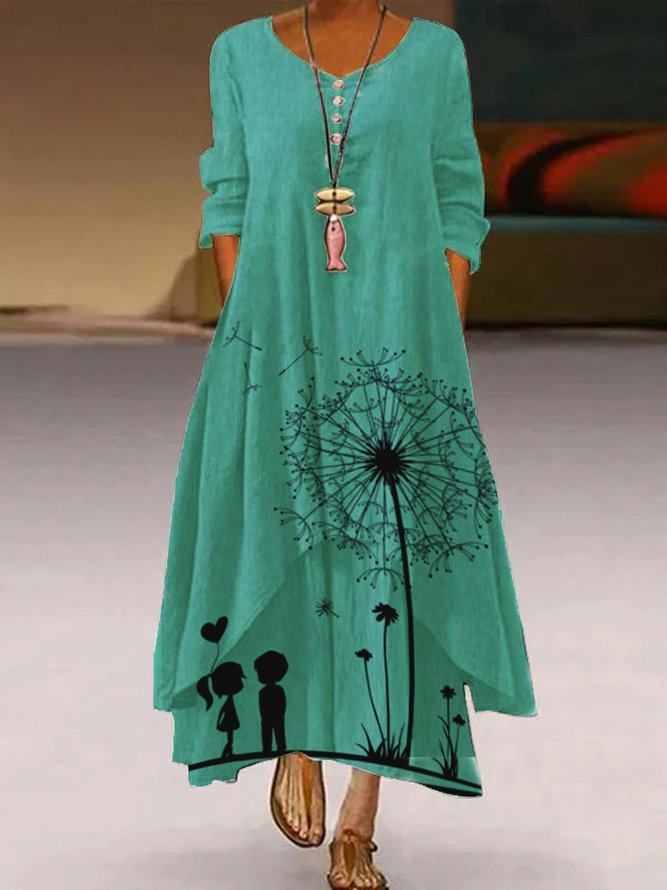 Dandelion Long Sleeve Maxi We...