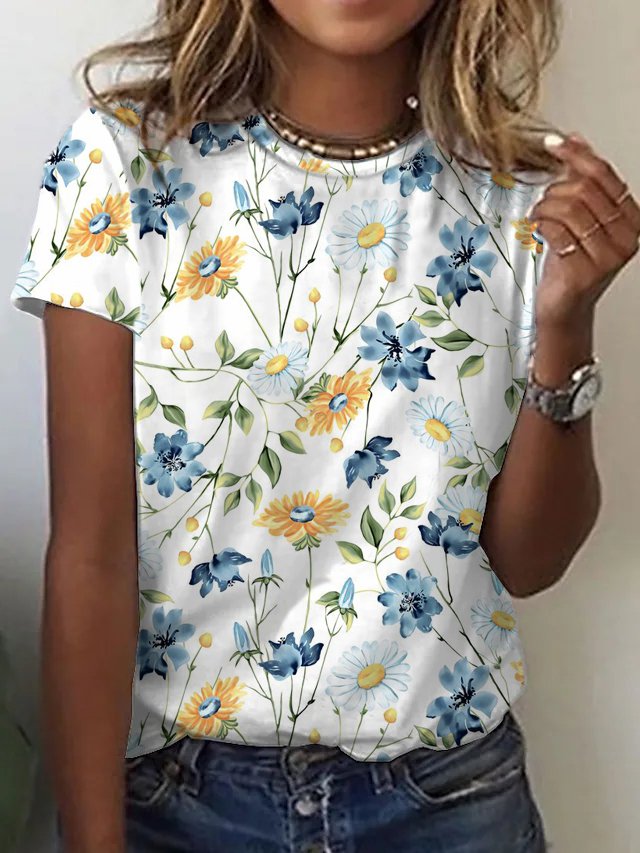 Neck Vacation Loosen Shirts &...