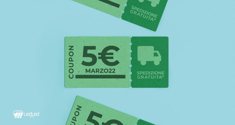 spedizione gratuita da 49€ e coupon da 5€