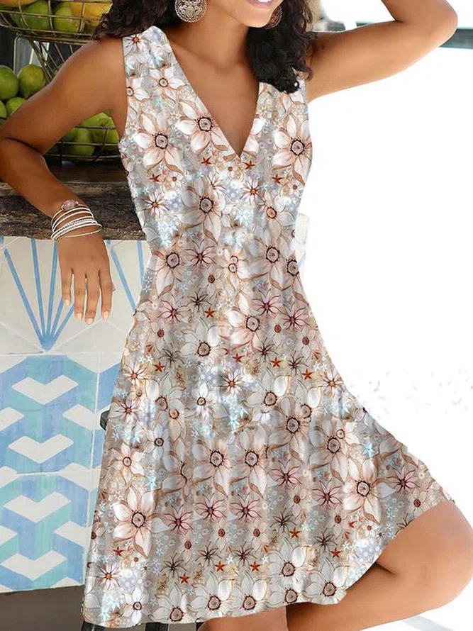 Neck Short Sleeve Weaving Dre...