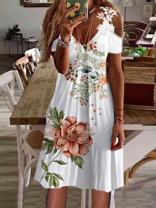 Neck Casual Short Sleeve Knit...