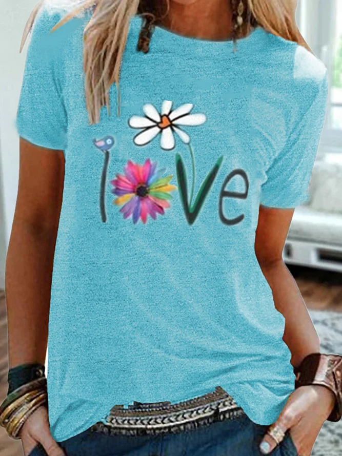 Crew Neck Plus Size Casual To...