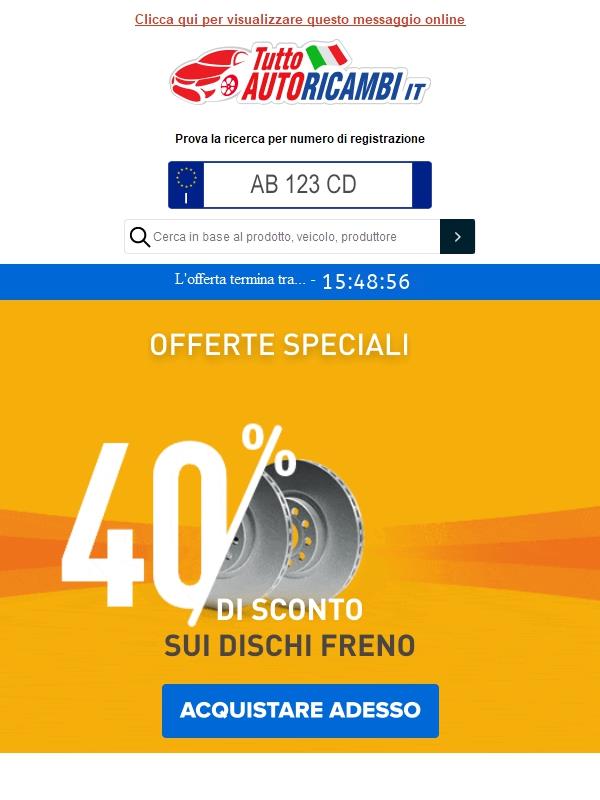 ➡️40%⬅️ di sconto su dischi freno ️🌙 Solo fino a mezzanotte 👉
