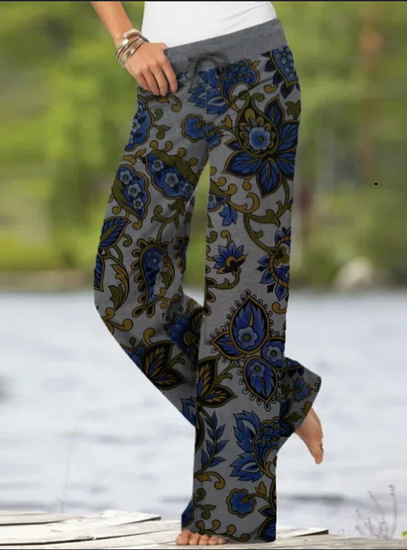 Waist Drawstring Waist Loosen...