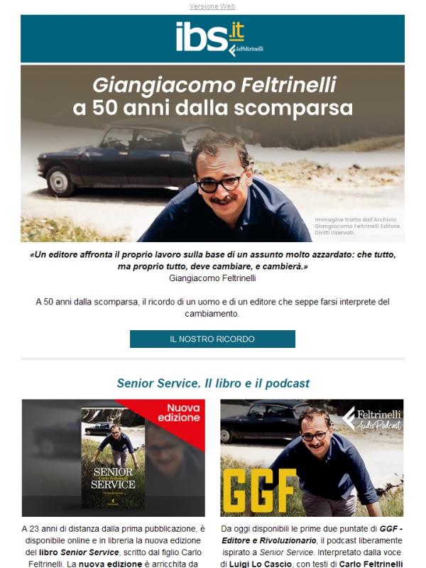 In ricordo di Giangiacomo Feltrinelli: tutte le iniziative del Gruppo