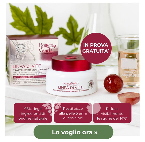 prova gratis il trattamento viso Linfa di Vite