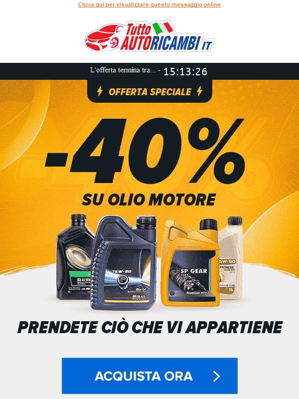 🏃 In questo momento -【40%】 di sconto su 🛢️️ olio motore 🛢️️