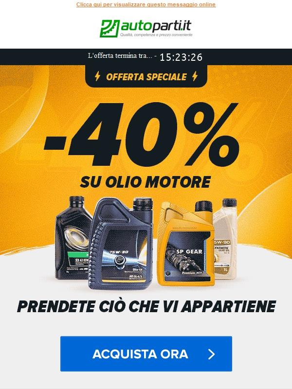 🏃 In questo momento -【40%】 di sconto su 🛢️️ olio motore 🛢️️
