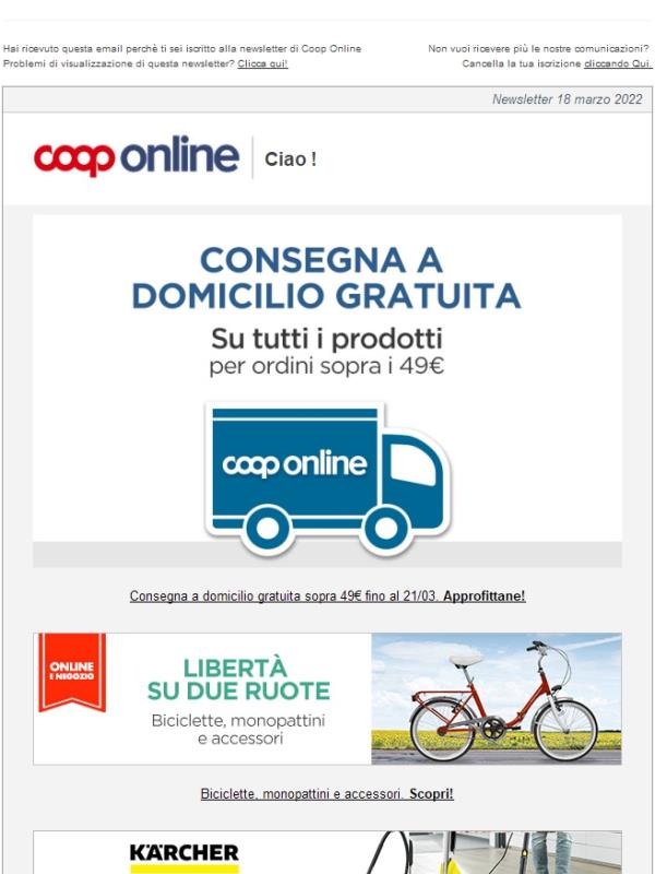 Coop Online: 🚚 Consegna gratuita sopra i 49€! | Jekoo