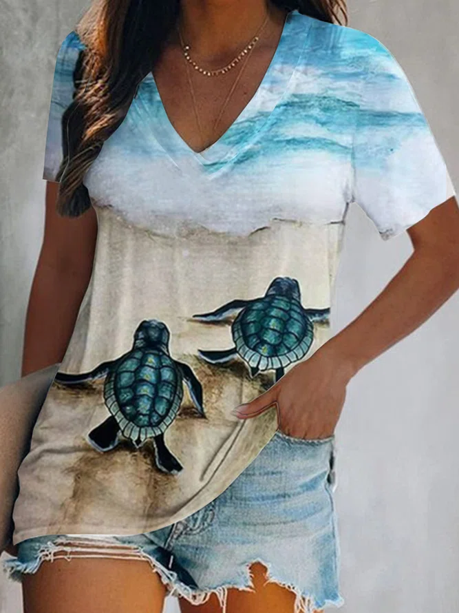 turtle Holiday Beach shirt Pl...