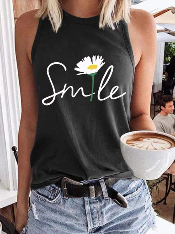 Ladies Sleeveless Tank Top T-...