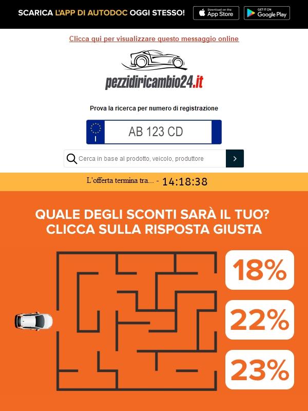 🚘🕵️ Troverai la strada giusta verso il tuo sconto❔