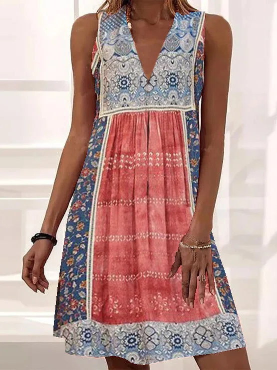 Tribal Short Sleeve women Dre...