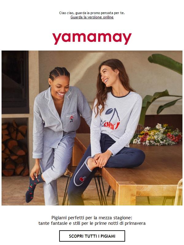 Yamamay: Pigiami lunghi da 29,95€: immancabili per la mezza stagione | Jekoo