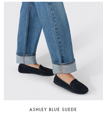 Ashley blue suede