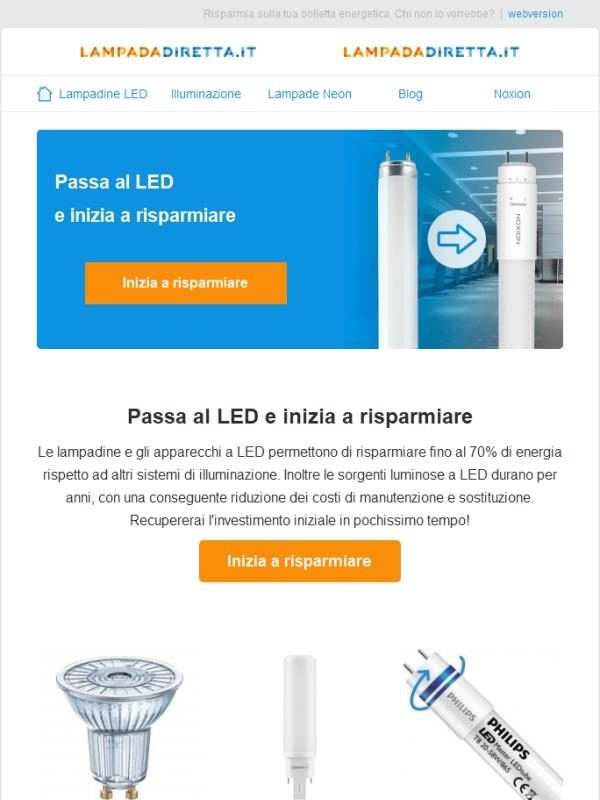 Passa al LED e inizia a risparmiare