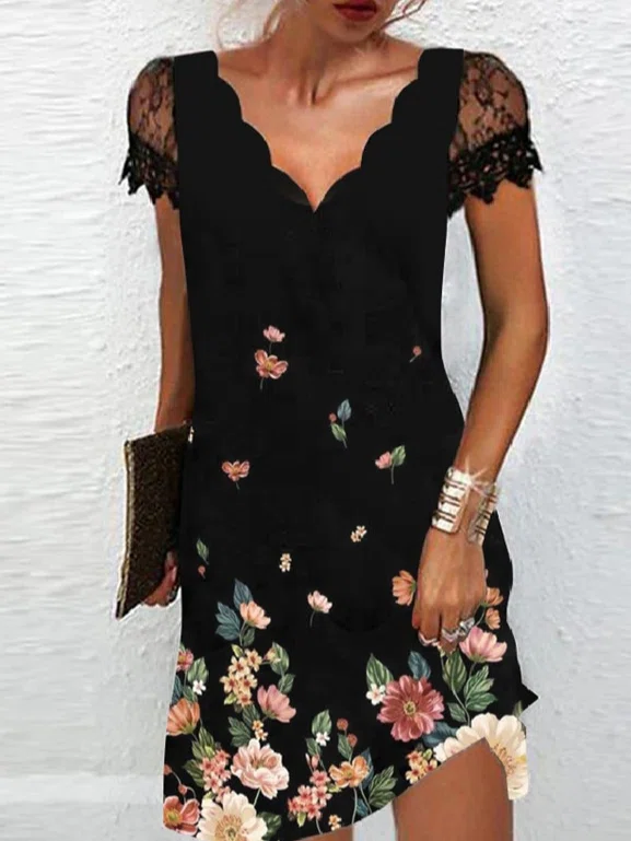 Fit V Neck Short Sleeve Knit ...