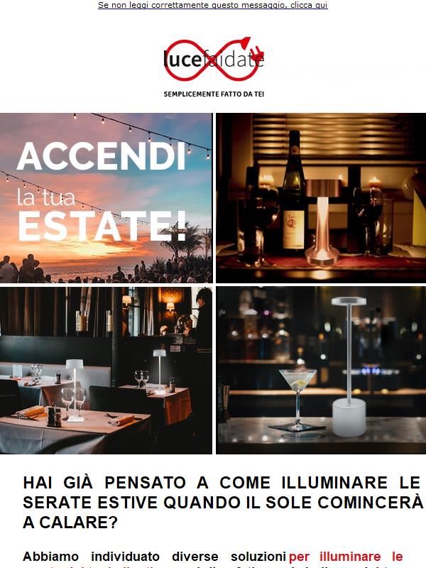 Accendi la Tua Estate con le nostre Catenarie e Lampade da Tavolo