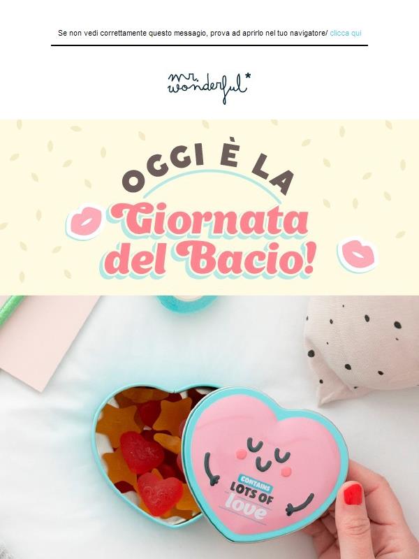 Ciao: i tuoi BACI sì che sono dolci 😘