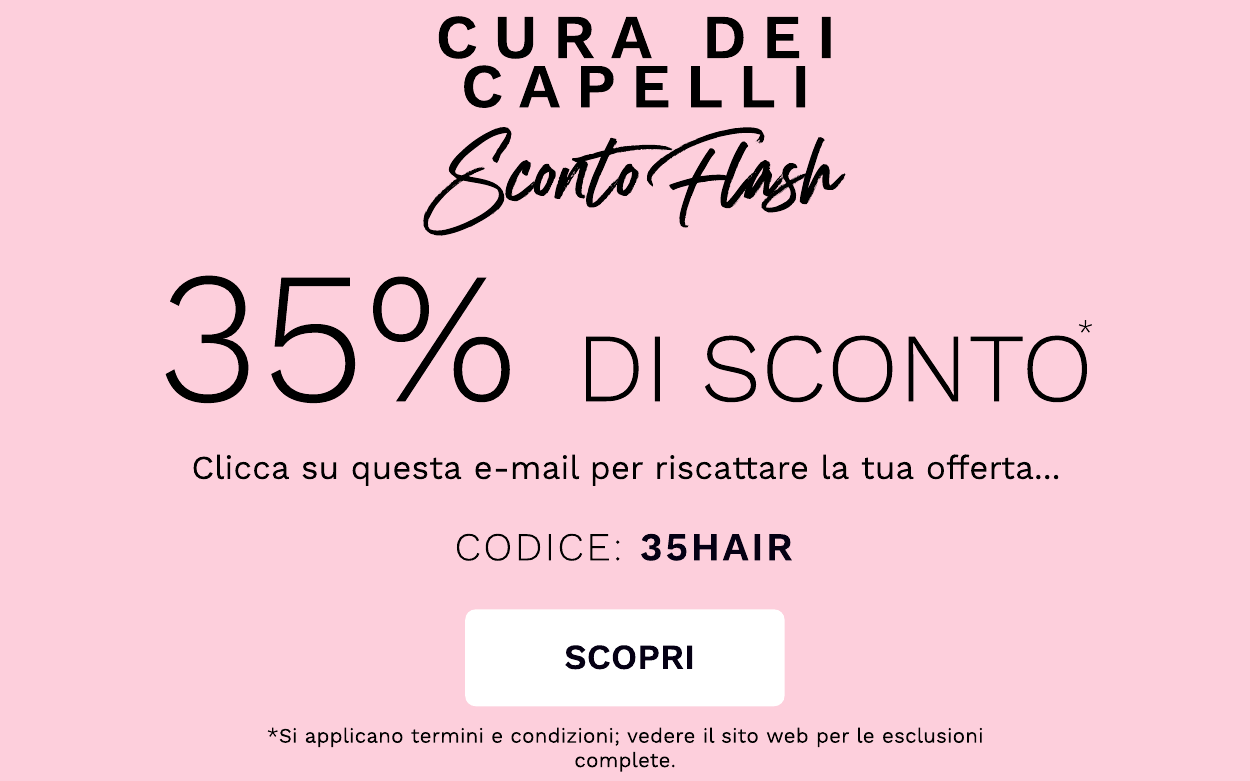 35 percent off haircare