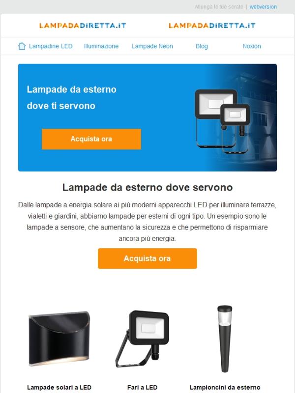 Lampade da esterno dove ti servono