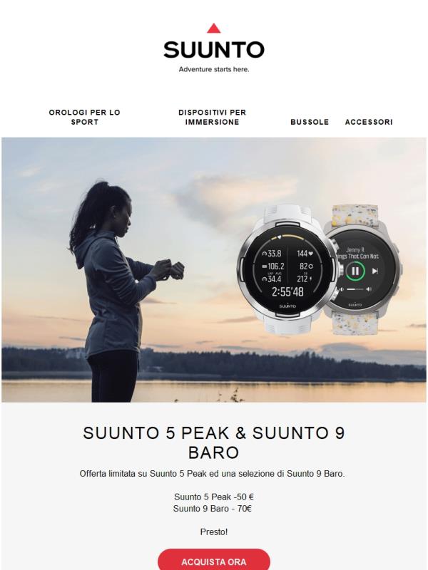 Suunto: Offerta limitata - Presto! | Jekoo
