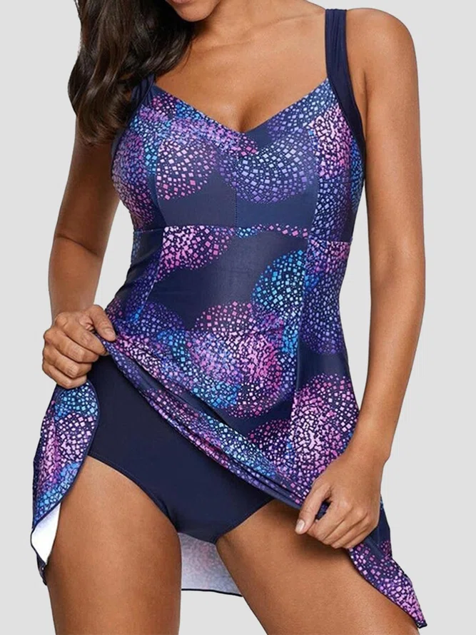 Skirt Tankini Swimsuit Plus S...
