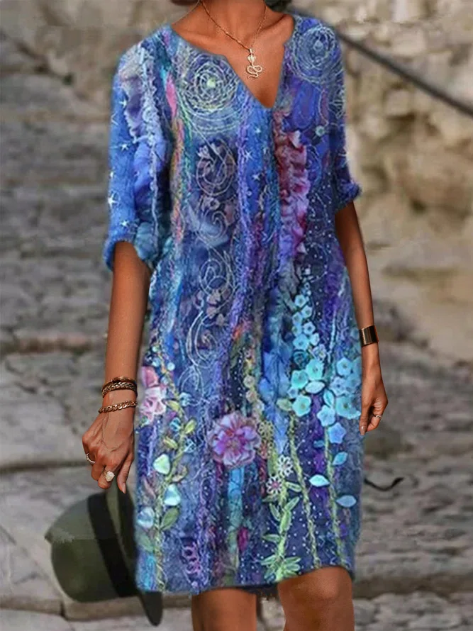 Printed Geometric Casual Mini...