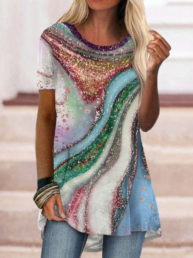 Ombre Vacation Short Sleeve T...