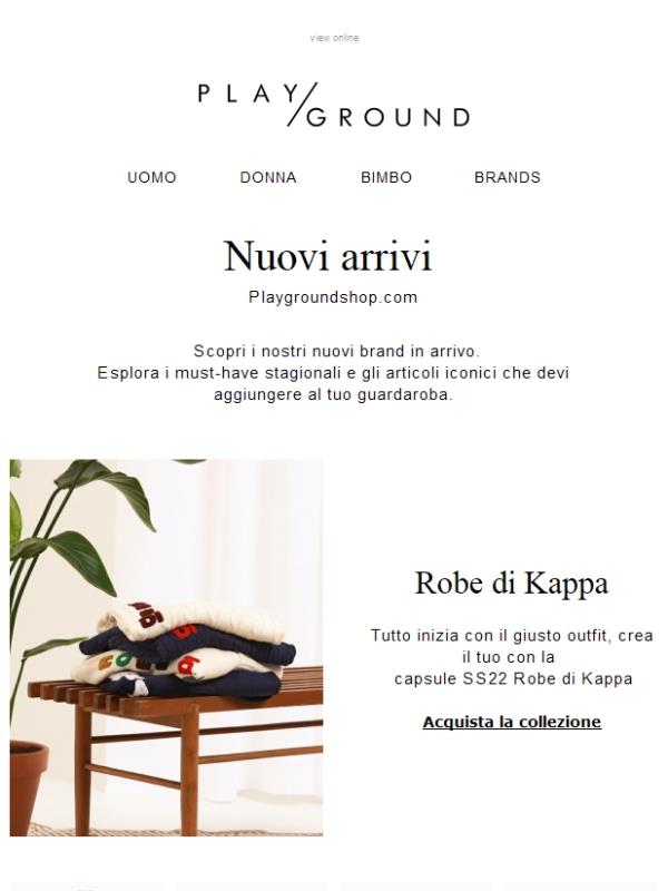PLAYGROUND | Apri per scoprire 100+ nuovi arrivi
