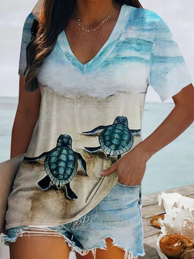 Ocean Animal Vacation T-Shirt...