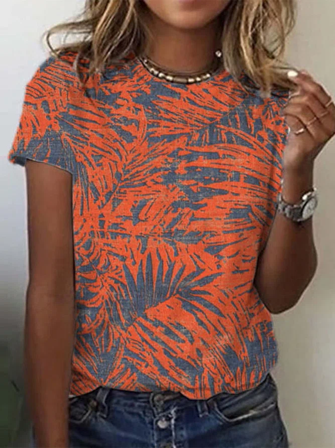 Fit Leaves Short Sleeve T-Shi...