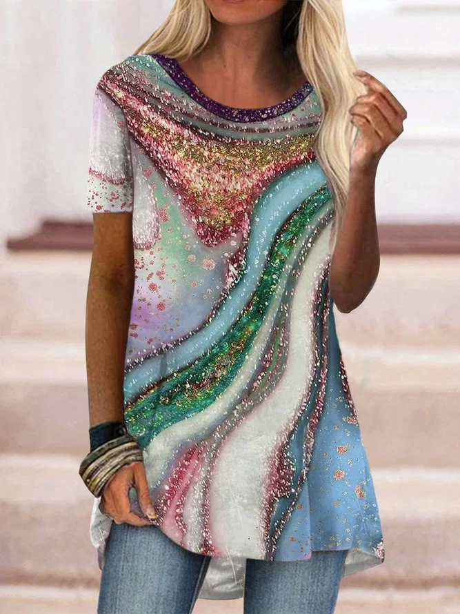 Ombre Vacation Short Sleeve T...