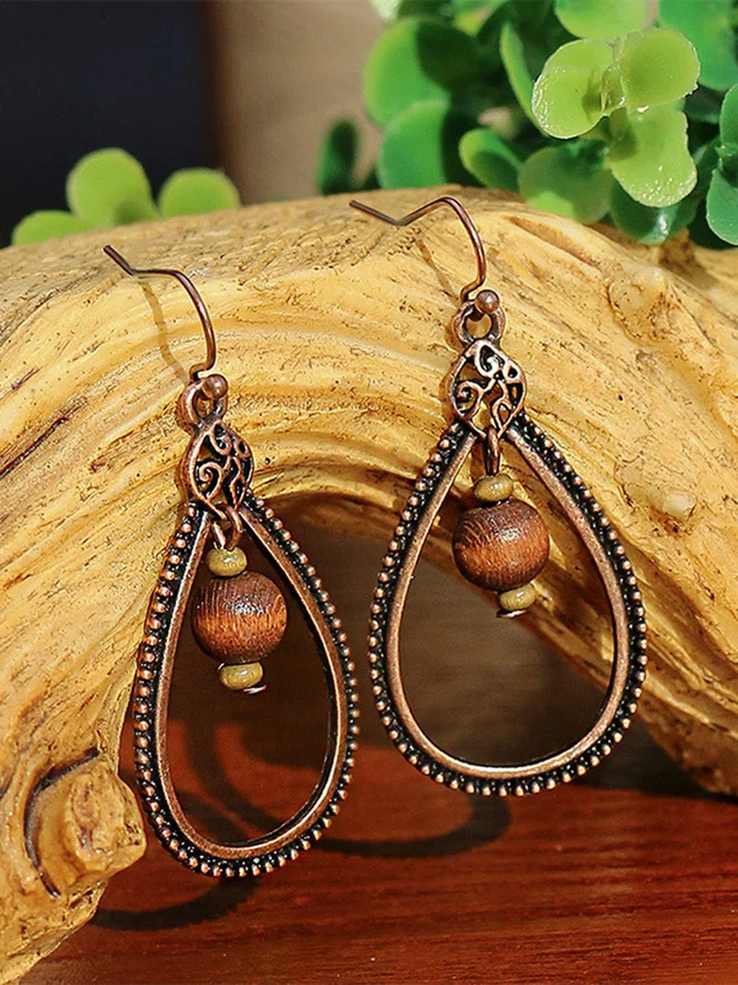 Round Wooden Beads Vintage Ea...