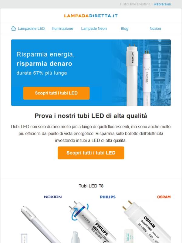 Scopri i tubi LED più durevoli
