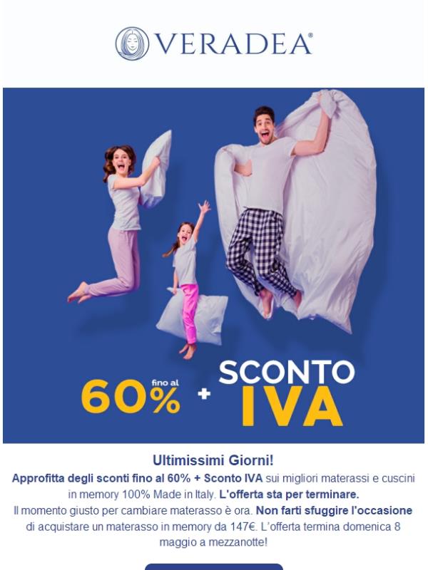 💥​Ultimi giorni per approfittare dello Sconto IVA!
